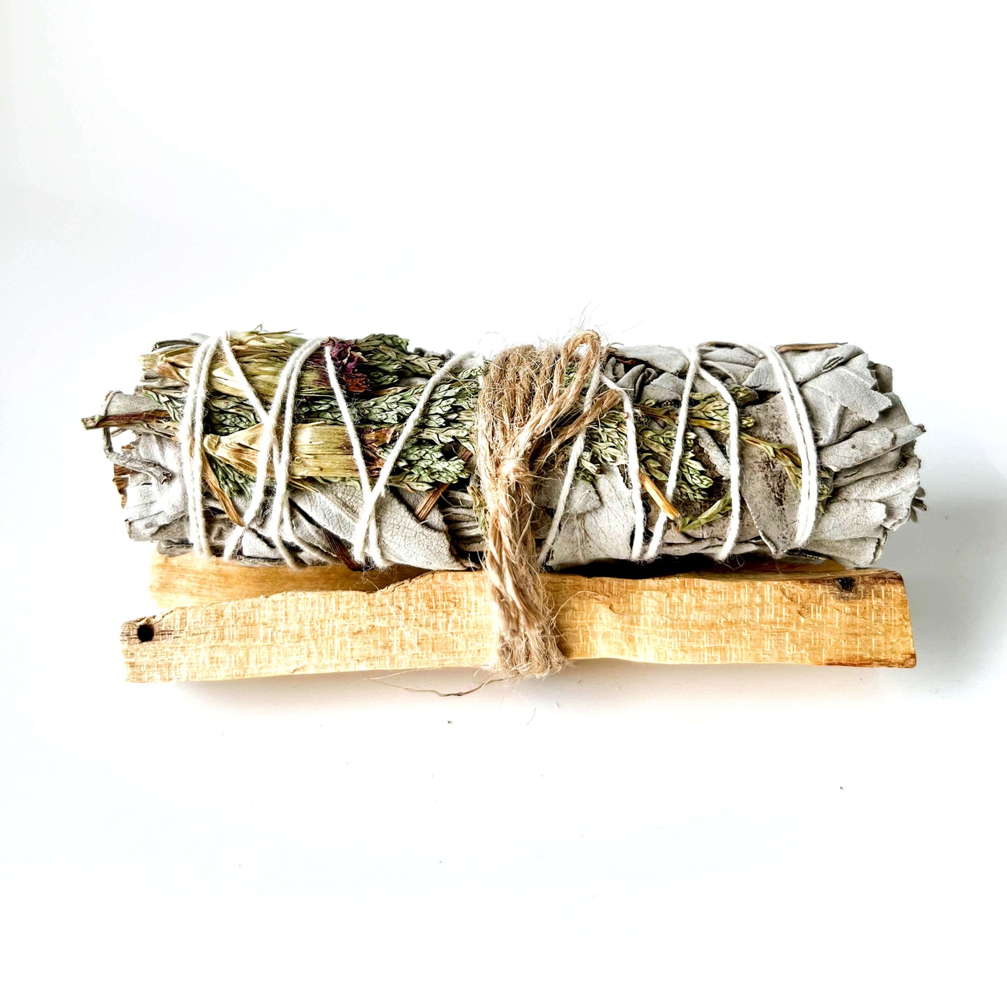 Smudge Set White Sage & 2 pcs Palo Santo Wood